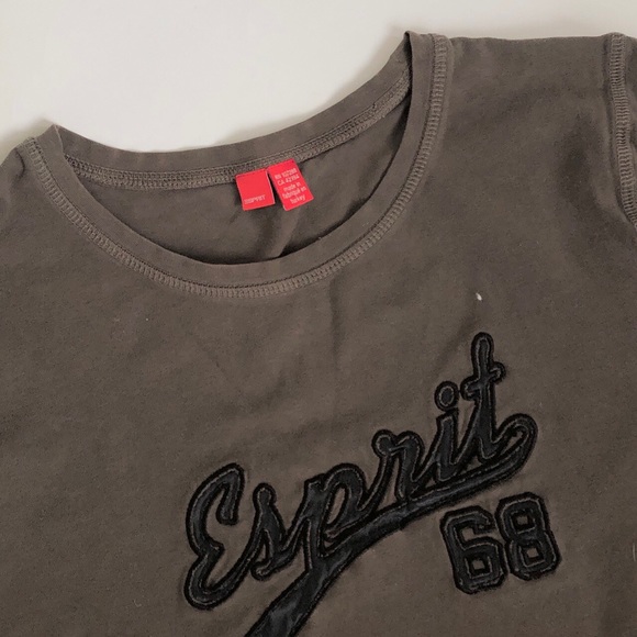 Esprit Brown Long-sleeve Logo Shirt - Picture 4 of 4
